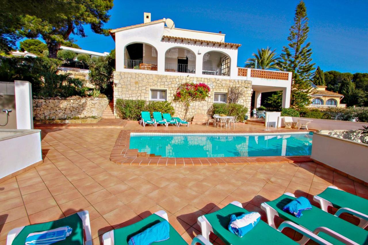 Dos Chicas - Sea View Villa With Private Pool In Moraira 特乌拉达 外观 照片