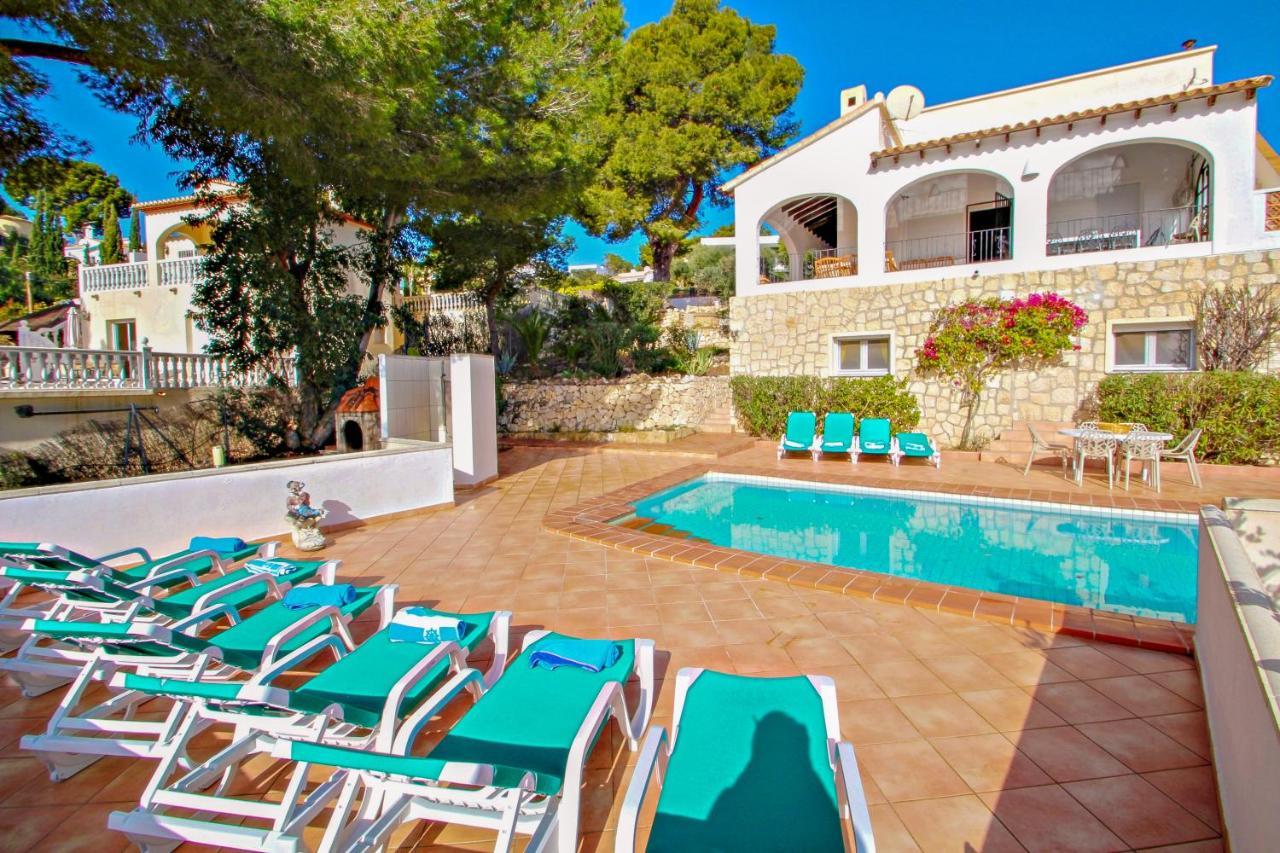 Dos Chicas - Sea View Villa With Private Pool In Moraira 特乌拉达 外观 照片